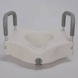 Toilet seat elevator for easier and safer bathroom access