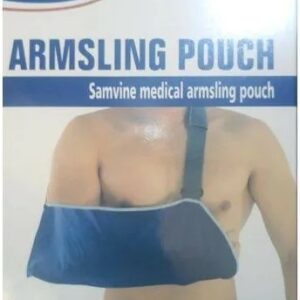 Arm sling or arm pouch for immobilizing and supporting injured arms in Nigeria